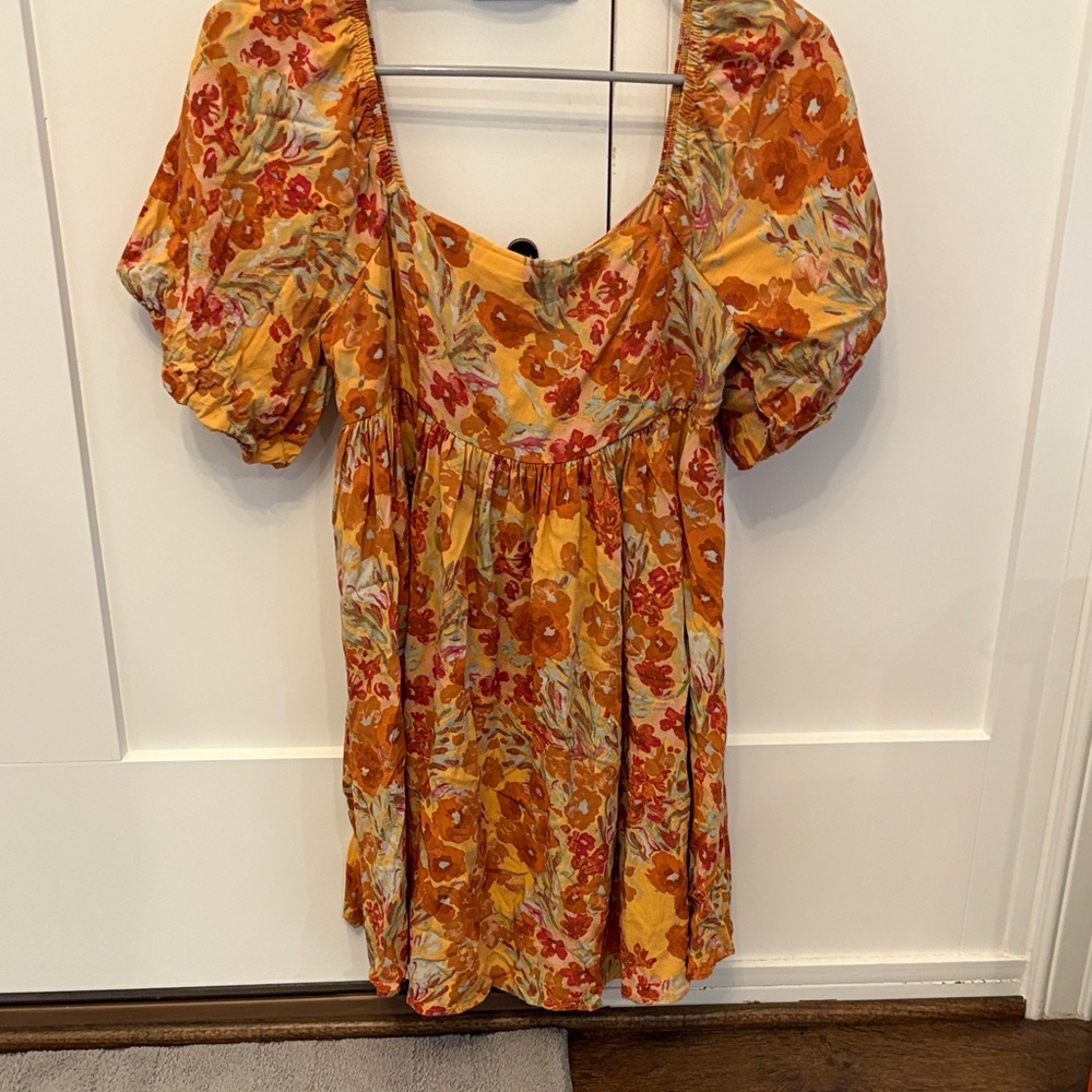 Floral Puff Sleeve Dress